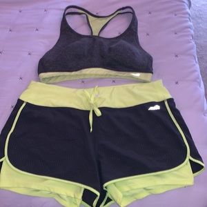 Avia bra and shorts set.